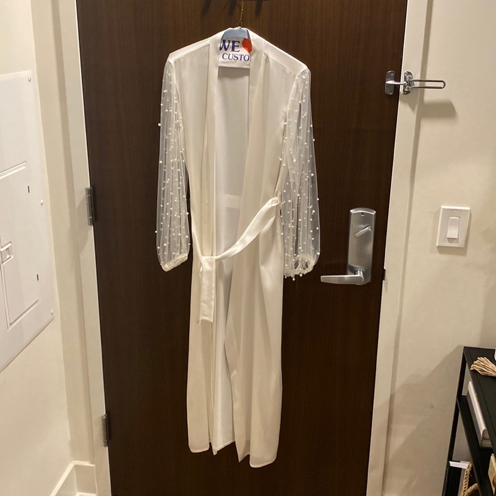 Pure Silk Long Robe - Hand Made